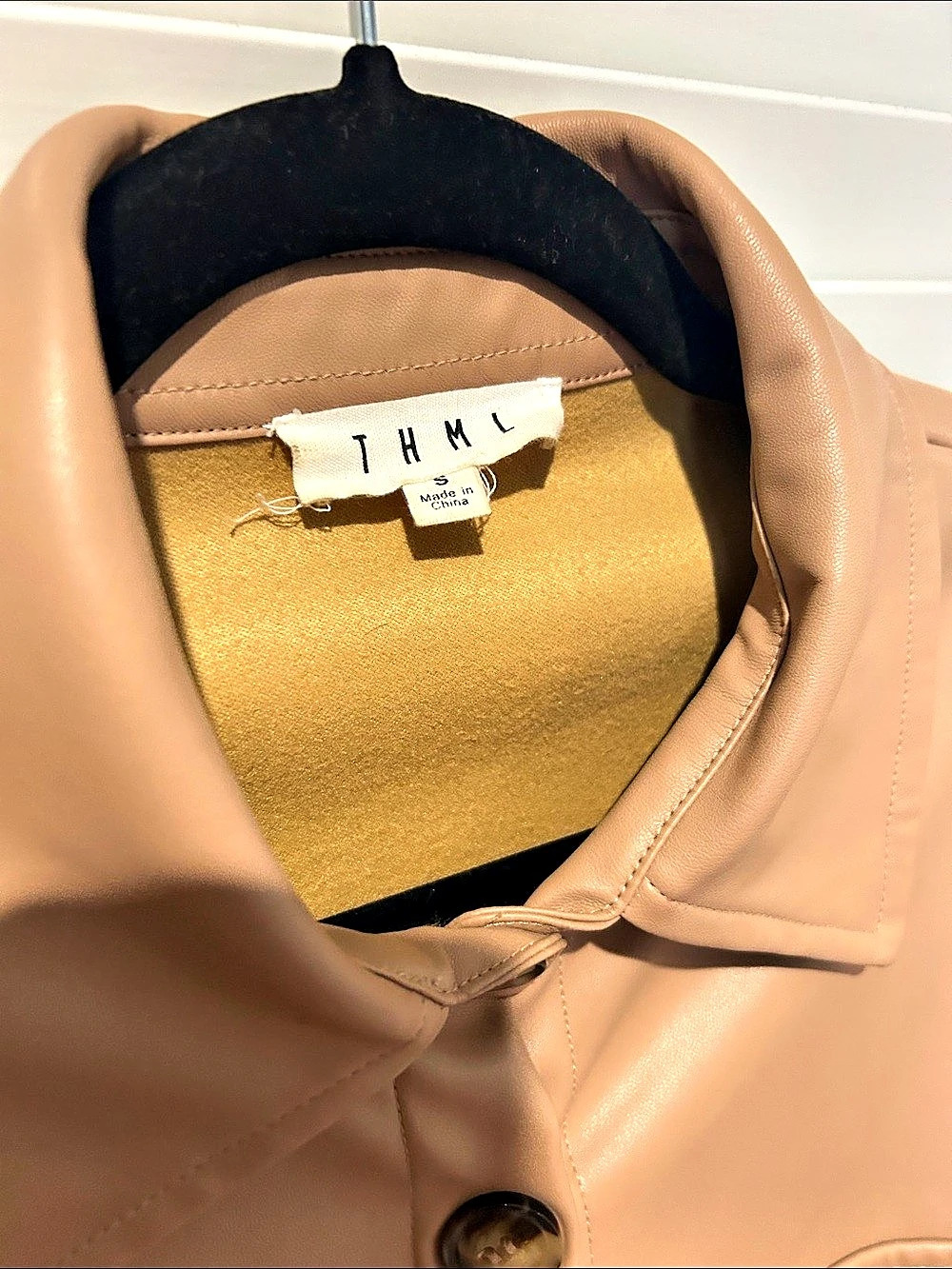 THML Brown Button Front Jacket - Picture 2 of 3